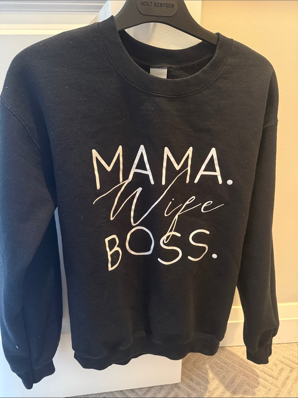 Mama Wife Boss Graphic Sweatshirt - size S